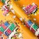 A set of packaging paper, glossy "Birthday", 50 × 70 cm, 2 sheets