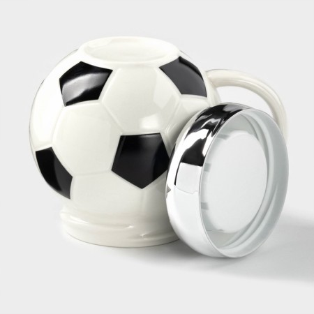 Ceramic mug with a foot ball cover, 380 ml-2