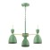 Gemma 3x60W E27 chandelier Green