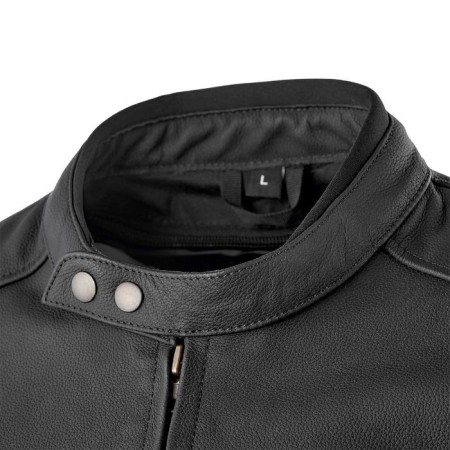 Men's leather jacket Cheastor, size l, black-3