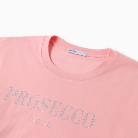 Women's T -shirt KAFTAN: Prosecco col. Pink, rr 48-50-7