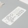Plastic stencil "Year of the snake. Wisdom and prosperity", size 10x25 cm