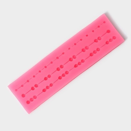 Mold "Beads", silicone, 15.5 × 4.5 × 1.3 cm, color mix-1