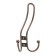 Hook furniture tundra TKT002, three -rod, copper