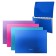 Folder-carte, A4, 6 departments, 700 μm, Erichkrause "Diagonal Vivid", elastic band, embossing, mix