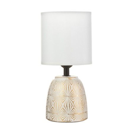 Table lamp "Diana" E27 40W white-gold 13x13x27.5 cm-5