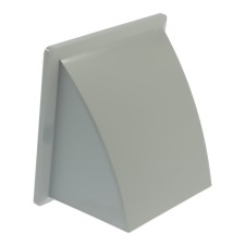 The output of the wall zein, 170 x 170 mm, d = 100 mm, with a check valve, gray