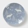 Plate "Winter Forest", d = 17.5 cm, blue color, porcelain