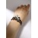 Bracelets "Demetrons" owls, black-brown color, l = 12.5 cm