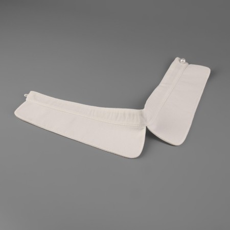 Removable collar, neck diameter = 22 cm, 42 × 6 cm, ivory color-1