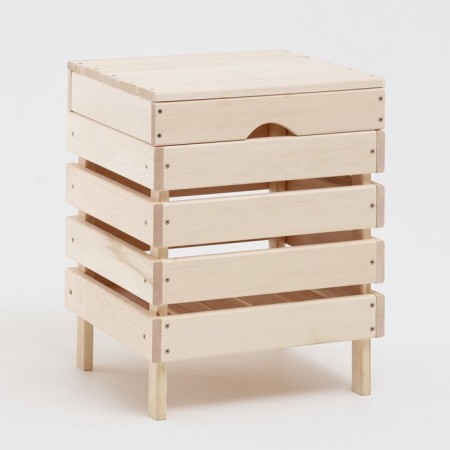 Lowel made of wood "stool-2", 40 × 40 × 52cm, "Dobroparov"-4