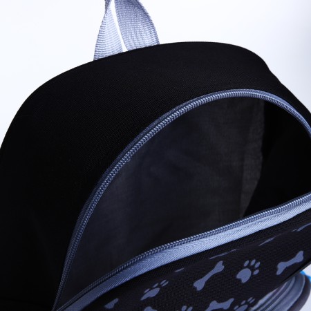 Baby backpack on lightning, 3 outer pockets, black color-4