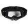 Glasses-mask, with removable nose protection, transparent glass, black