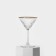 Set of glass glasses Elysia, 220 ml, 4 pcs, golden border