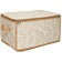 Folding box “Leaves”, 30x15x15 cm, beige