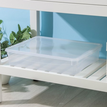 Storage box with the Crystal lid, 9 l, 40 × 33.5 × 8.5 cm, the color is transparent-1