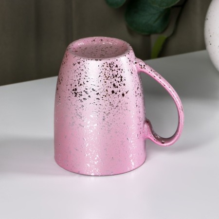 Mug ceramic shade "Shine", 350 ml, pink color-2