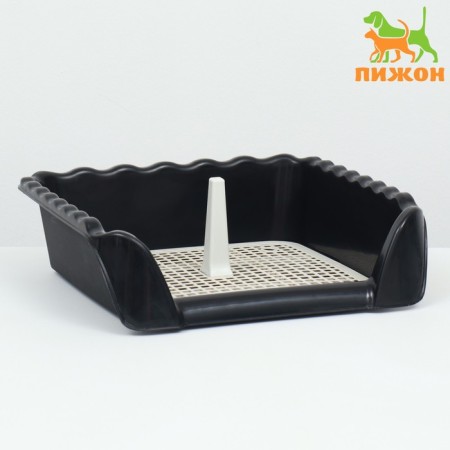 Tua for dogs with high sides and a removable mesh 38x36x11 cm, black