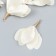 Decor for creativity textiles "Bun, gradhenia color" set 6 pcs 6 cm