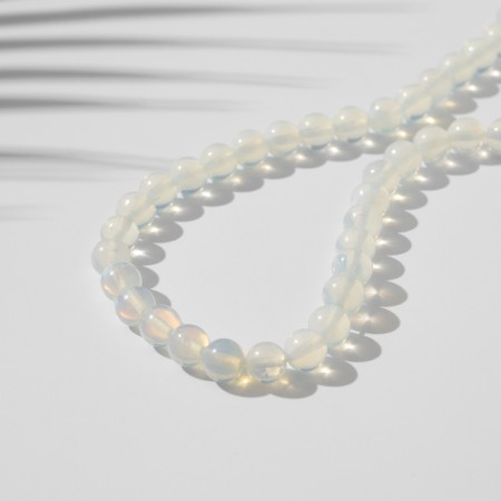 Beads on threads ball No. 8 “Moonstone”, +/- 37 cm
