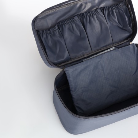 Lightning cosmetic bag, gray color-2