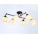 Suspended chandelier Ambrella Light, Modern, TR303089, 6HE27, black color, gold