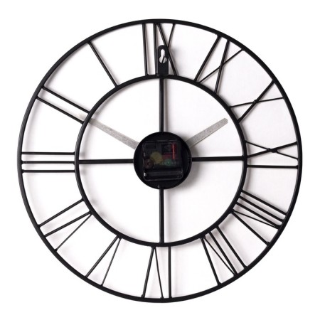 Wall clock, interior: loft, silent, d-40 cm, bronze-2
