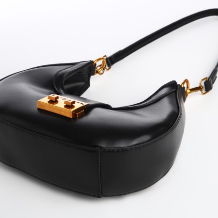 Female bag Textura, small size, black color-3