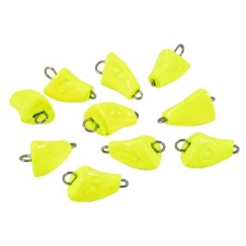 Cargo bullet-excentric painted pissy Yaman 10 pcs., 6 g, yellow
