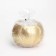 Candle "Shar" in the candlestick of gypsum smooth, 9.5x6.5cm, gold