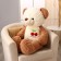 Soft toy "Bear", with a cherry, 105 cm, brown color