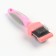 A bilateral flexible packer with straight and bent teeth, 20.5 x 4.5 cm, pink