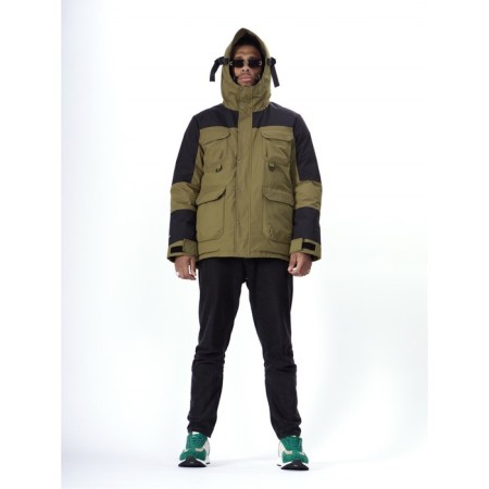 Ski jacket men's, size 52, khaki color-19
