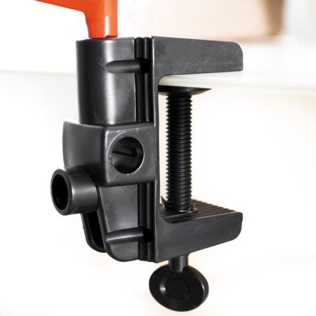 Desktop lamp E27, h = 55 cm, hinged, on the clamp (220V) red Risalux-9