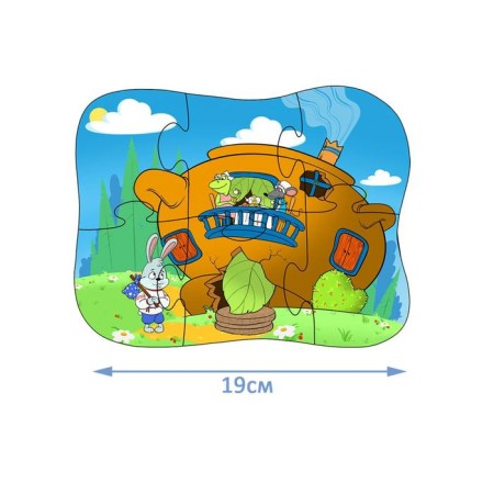 Developing puzzle "Teremok", 5 puzzles, 2 in 1-4