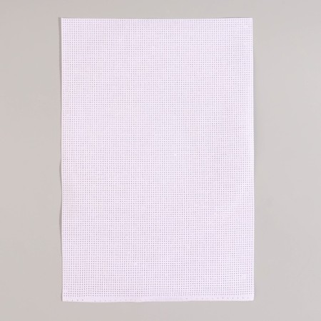 Cross -embroidery set: canvas without a pattern 30 × 20 cm, threads 10 pcs, hoop d = 18 cm, needles 6 pcs, bobbins 10 pcs, color mix-1