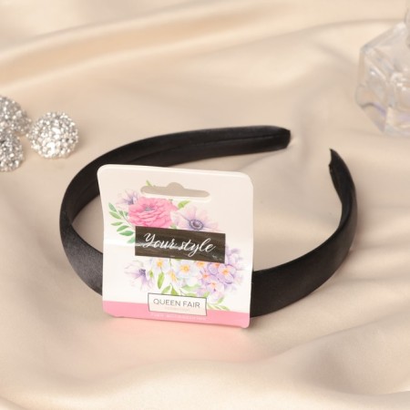Hair cap "Atlas" classic, 2 cm, black-1