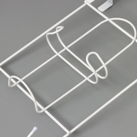 The holder is a diverse for an ironing board and an iron, 25 × 14.5 × 40.5 cm, white color-4