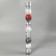 Set of balls Plastic D-6 cm, 9 pcs "Melody" Orbitis pattern elite silver, mix