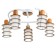 Thauon chandelier 5he14 40w is white 56x56x16 cm