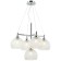 Suspended chandelier Frency 5xe27 40W, size 60x60x57.5-150 cm, color chromium