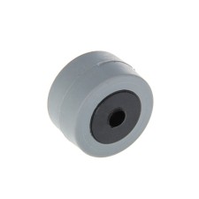 Wheel furniture tundra, rubberized, d = 27 mm, l = 15 mm, gray