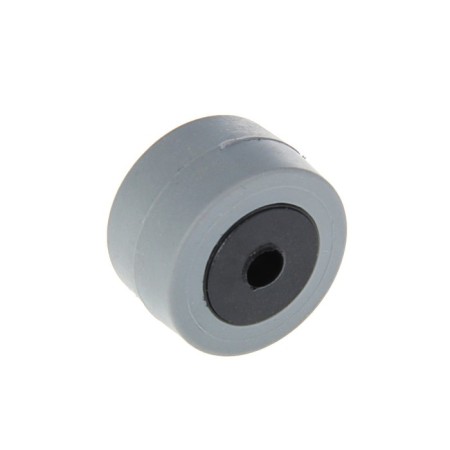 Wheel furniture tundra, rubberized, d = 27 mm, l = 15 mm, gray