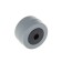 Wheel furniture tundra, rubberized, d = 27 mm, l = 15 mm, gray