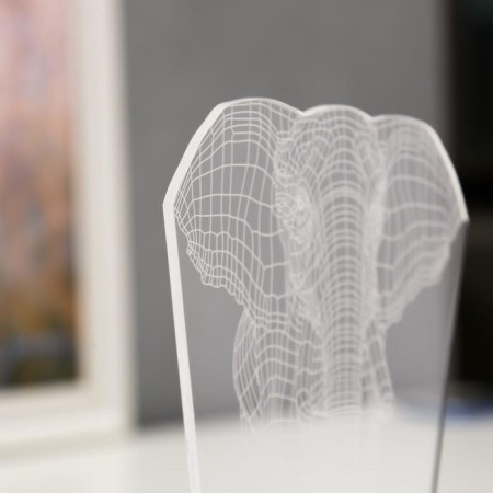 Lamp "Elephant" Led RGB from the network 9.5x12.5x19cm Risalux-5