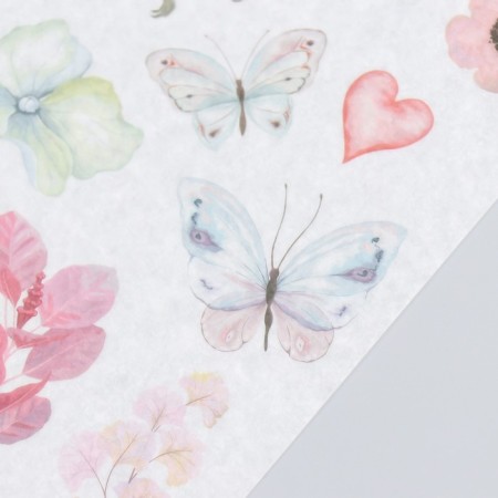 Stickers "Watercolor sketches" set 3 sheets 10x20 cm-1