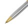 Gift handle, ball "style" in the leatherette case, rotary, silver-golden body