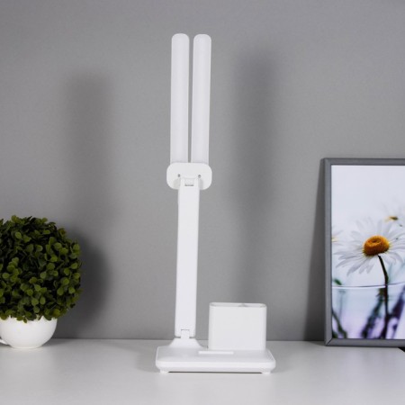 Table lamp touch "sliding" LED 15W AKB USB white 45x30x17 cm Risalux-23
