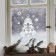 Vinyl sticker "Happy New Year", with a brilliant plays, 29.7 x 42 cm, New Year
