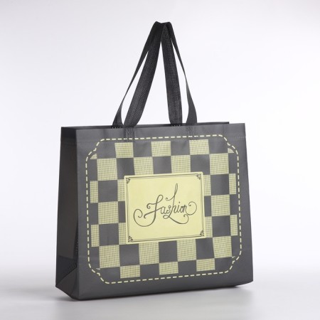 Bag without fastening, gray color